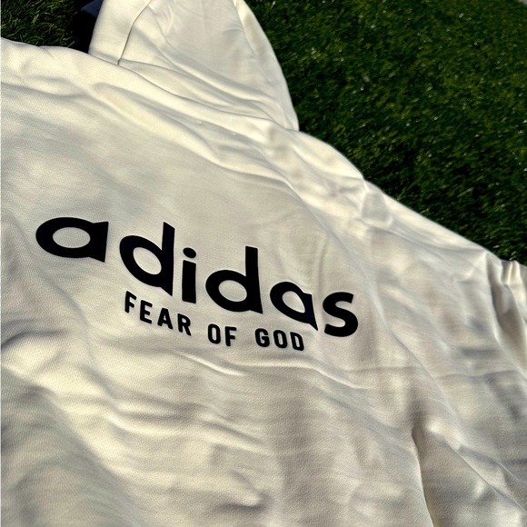 Last Adidas Fear of God Cream Hoodie Rare BRAND NEW🔥 100% Authentic ✨ - Picture 1 of 10